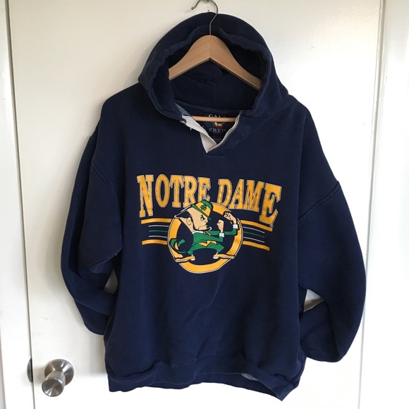 Vintage Other - NOTRE DAME Vtg College Hoodie Sweatshirt Men L